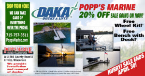 Popp's Marine DAKA Sale 2020.